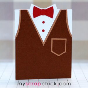 sweater vest A2 card in svg