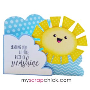 Hello Sunshine Shape Card svg