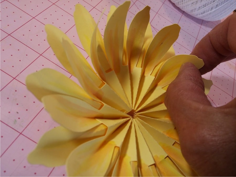 big 3D sunflower rosette svg cutting file