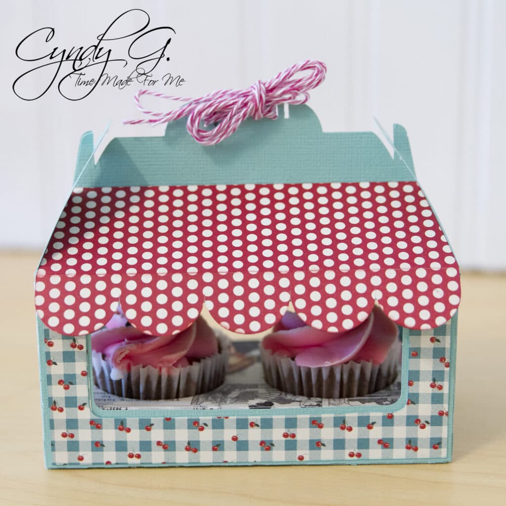 50s Diner Cupcake Box SVG