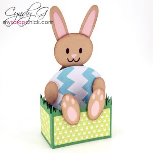 Easter Bunny Box Card SVG