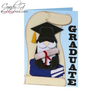 Scholar Gnome Card Boy SVG