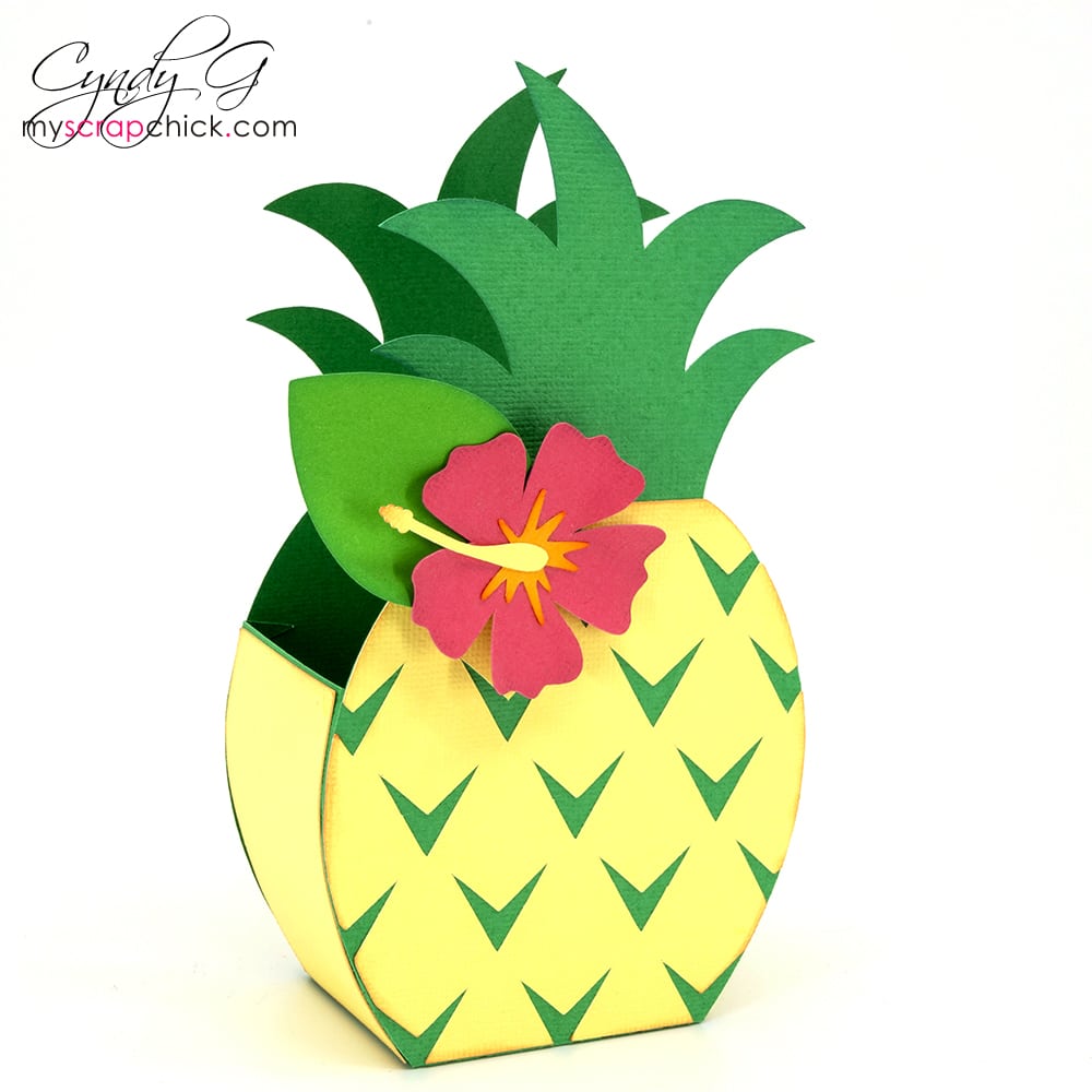 Pineapple Treat Box SVG