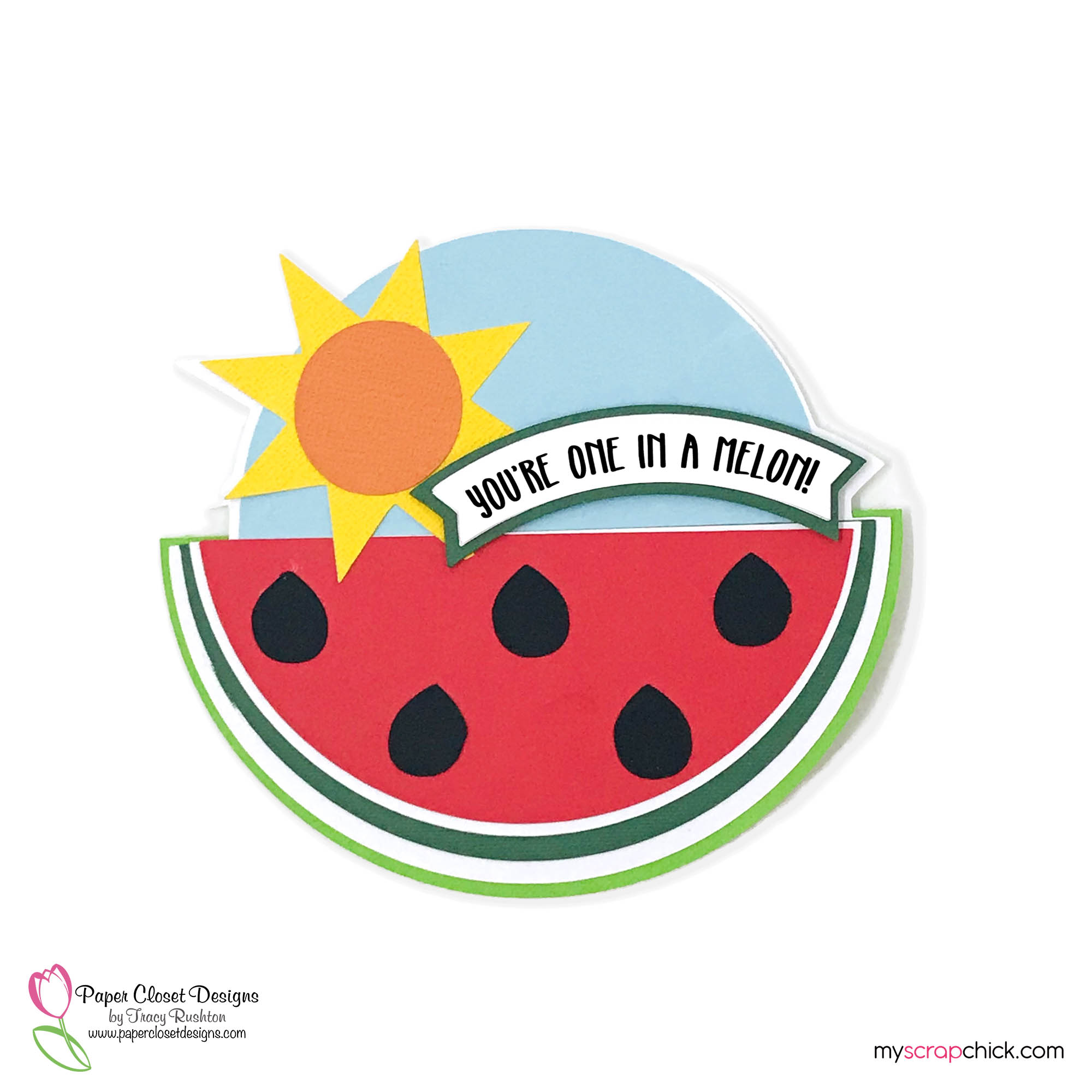 Watermelon Rocker Card _one in a melon