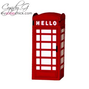 English Phone Booth Box SVG