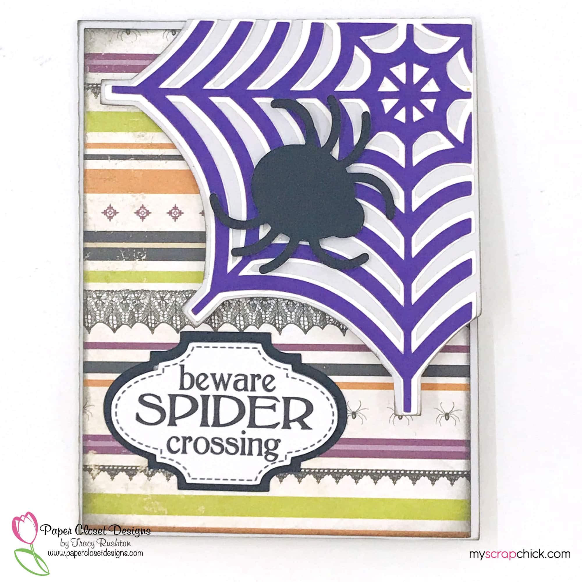 Spiderweb card Spider Crossing