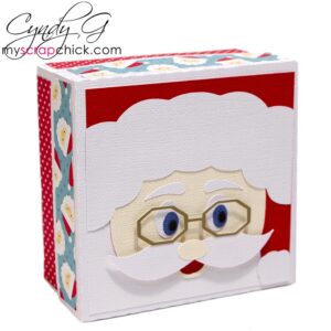 Santa Box 3D SVG