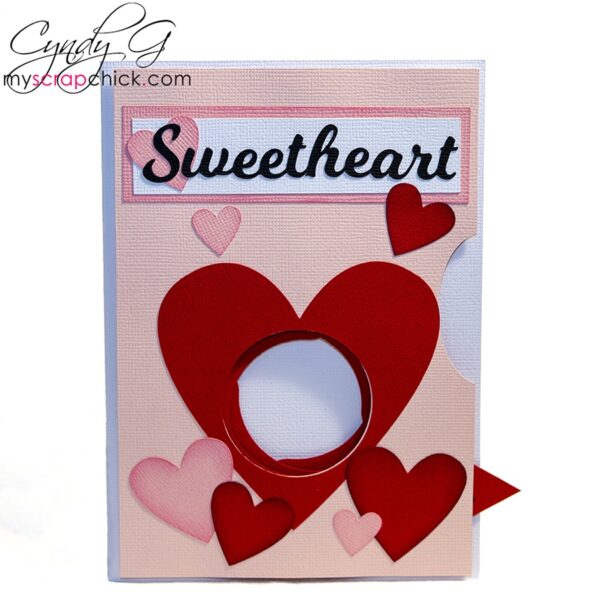 Heart Iris Shutter Card SVG