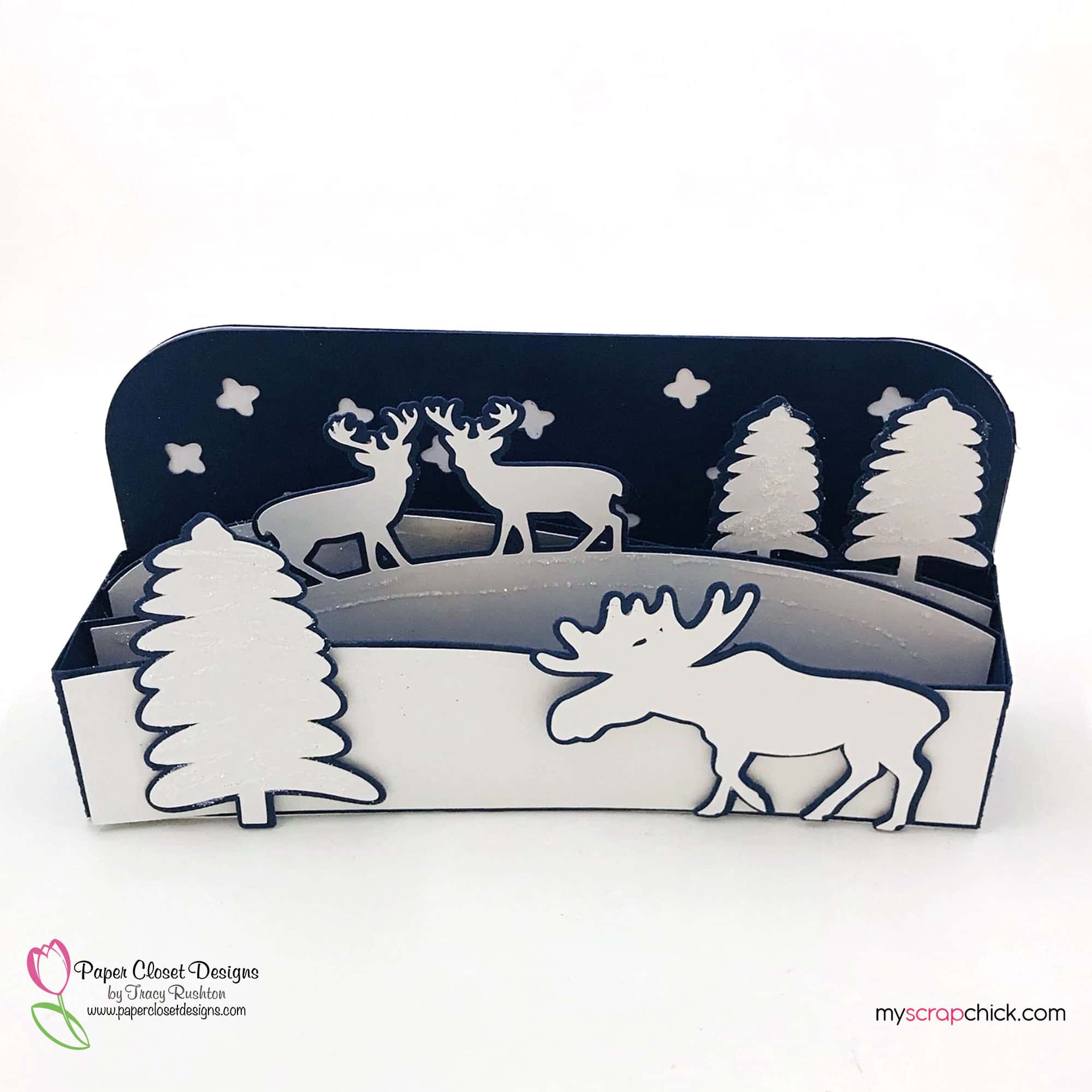 Winter Forest Slimline Box Card