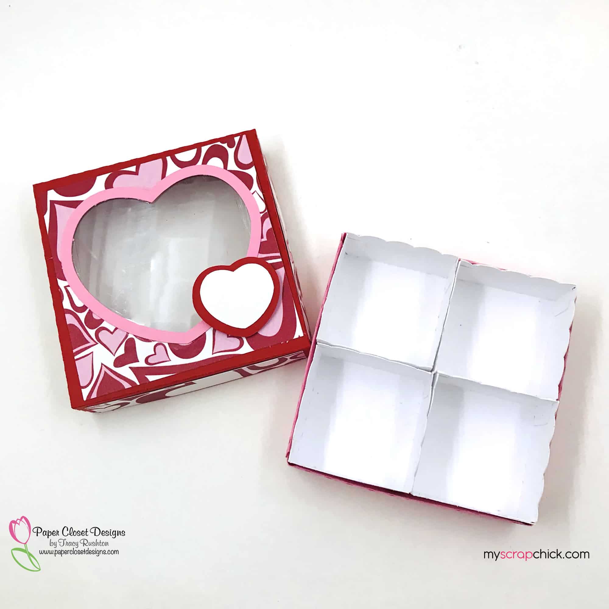 2x2 Heart Candy Box and Liners