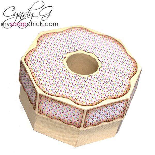 Donut Box 3D SVG