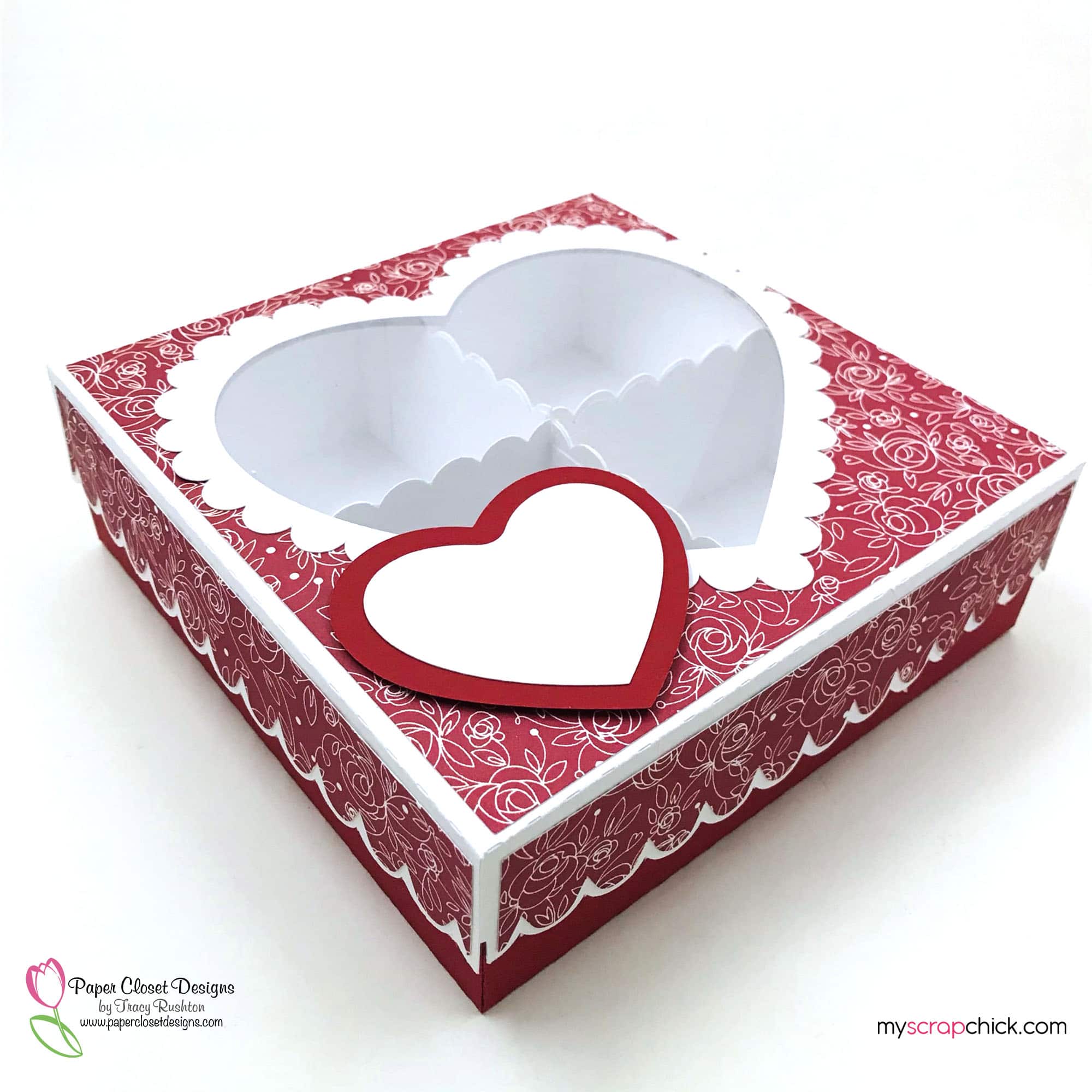 Heart Cookie Box Top