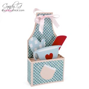 Mother's Apron Box Card SVG