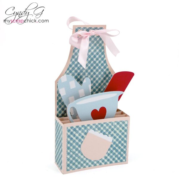 Mother's Apron Box Card SVG