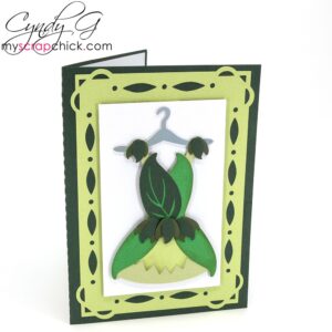 A7 Fairy Dress Card SVG