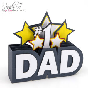#1 Dad Box Card SVG