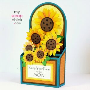 A Sunflower Box Card SVG