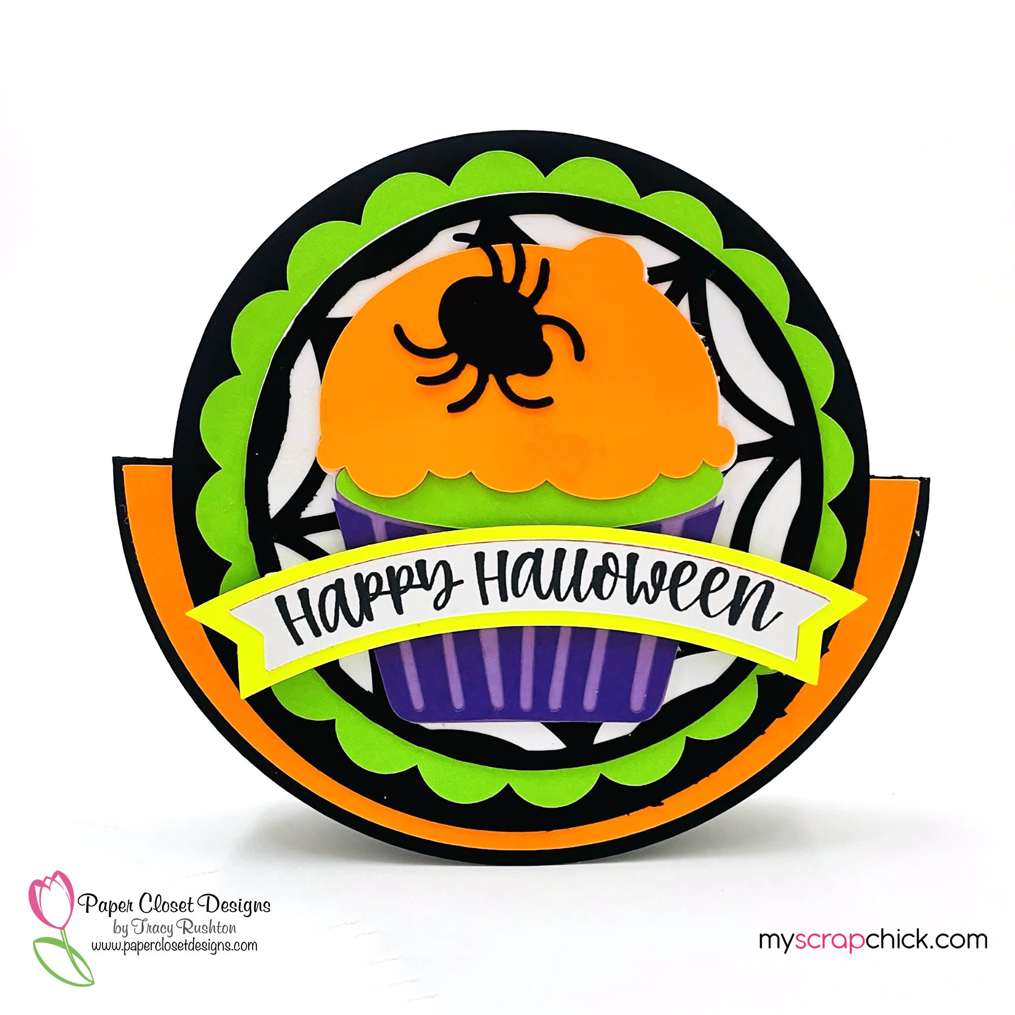 Halloween Cupcake Rocker Card 1
