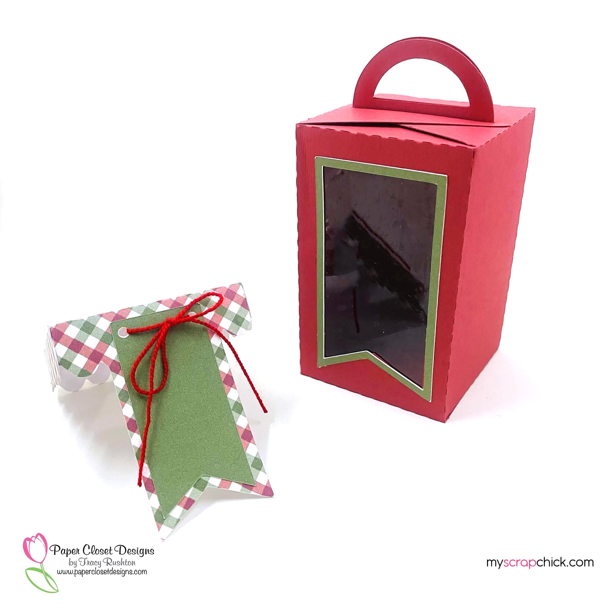 Christmas Treat Box with Banner and lid