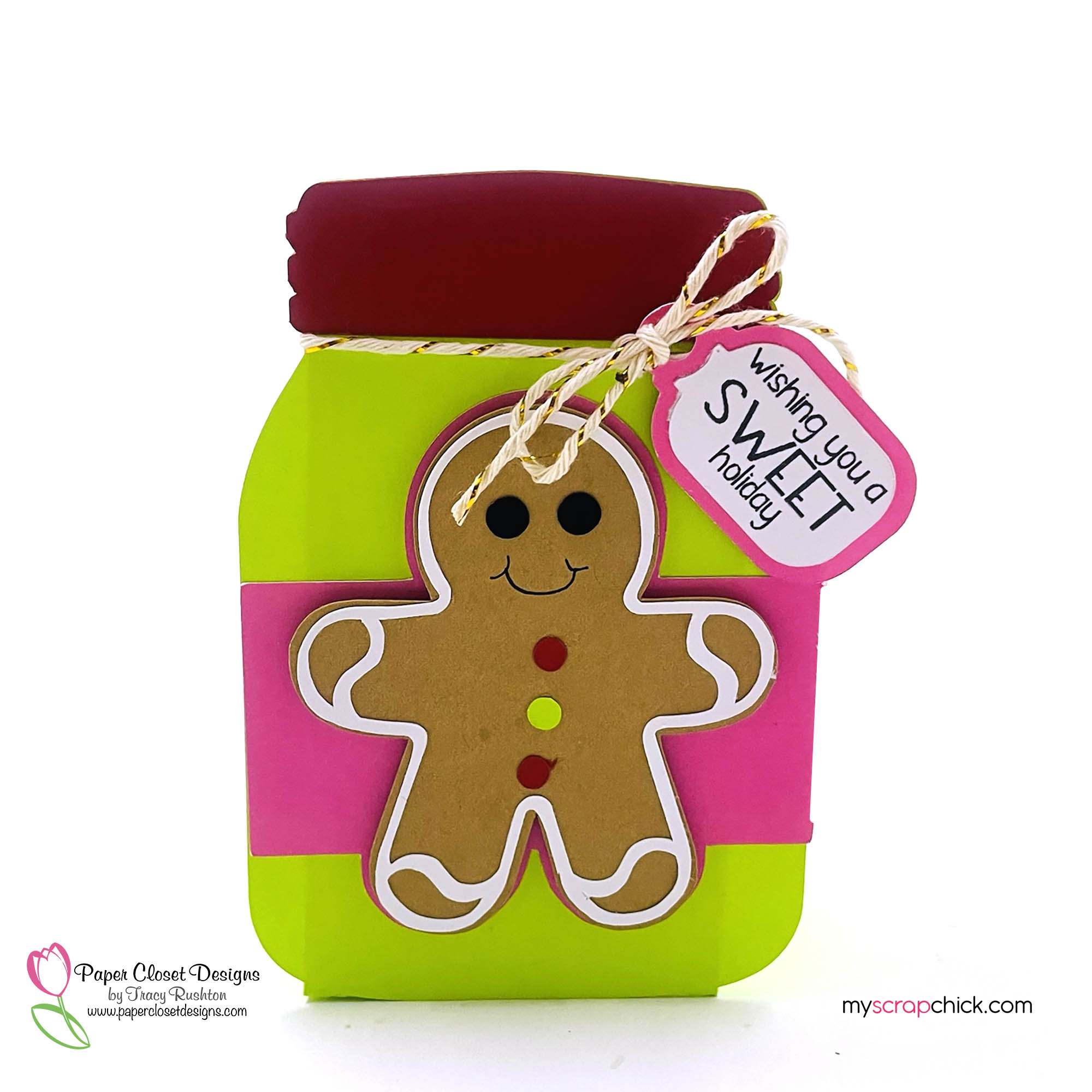 Gingerbread Man Jar Box