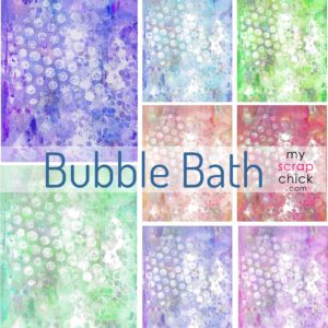 Bubble Bath printable papers for paper crafting