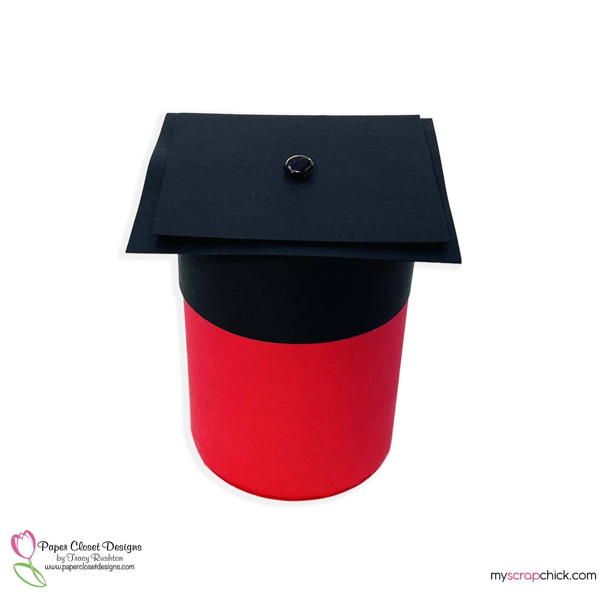 Graduation Cap Round Box with Lid