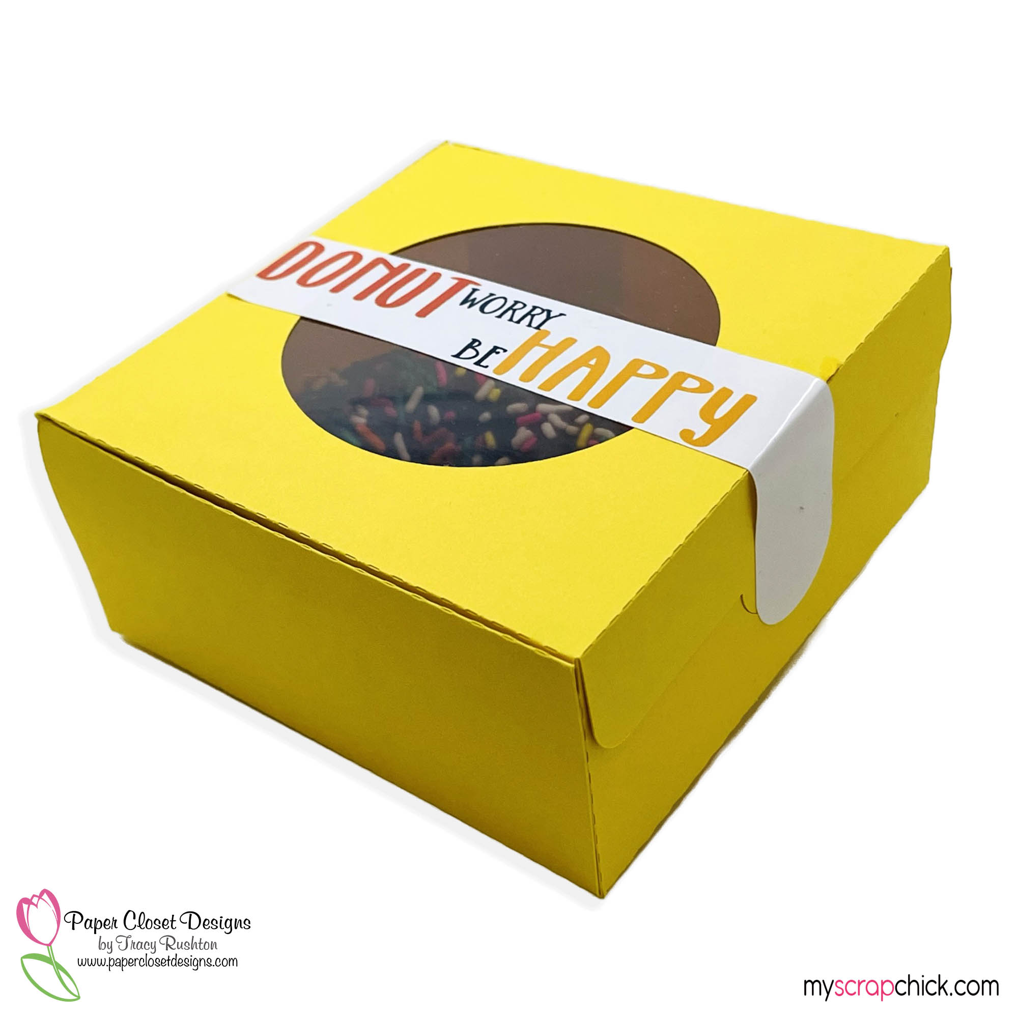 Donut Worry Donut box Side