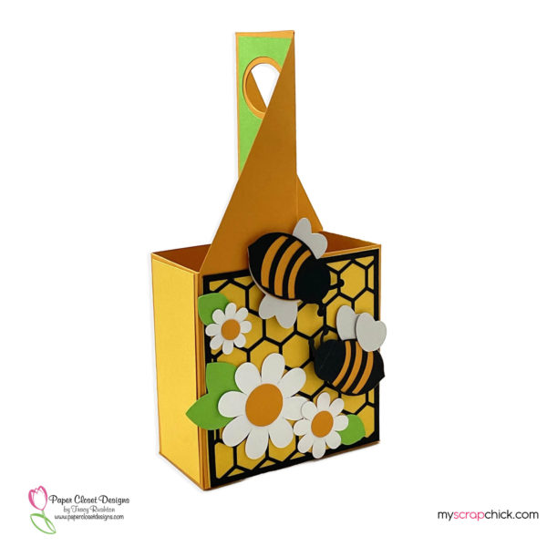 Bees and Honeycomb Large Tote Side view.
