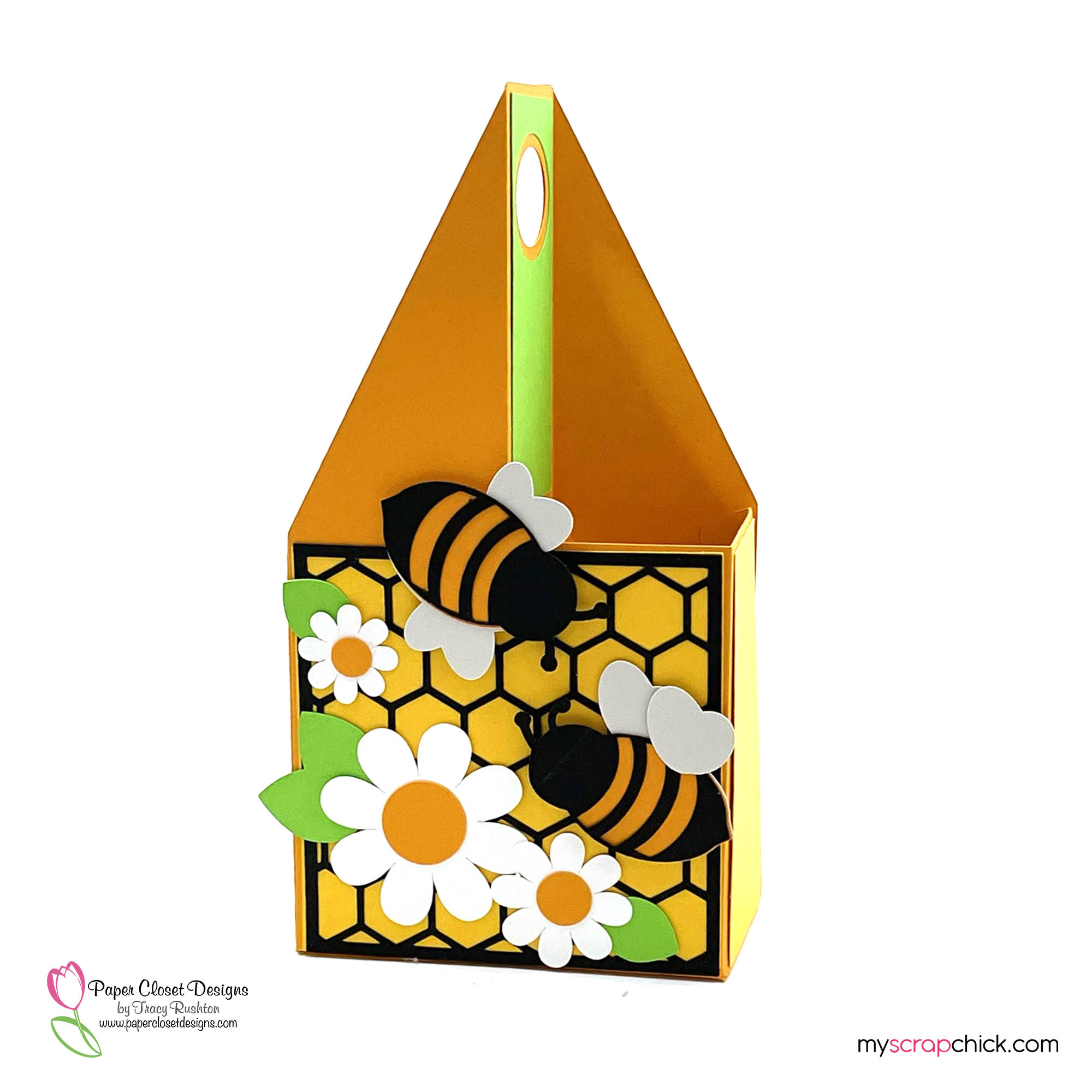 Bees and Honeycomb Large Tote svg cutting file.