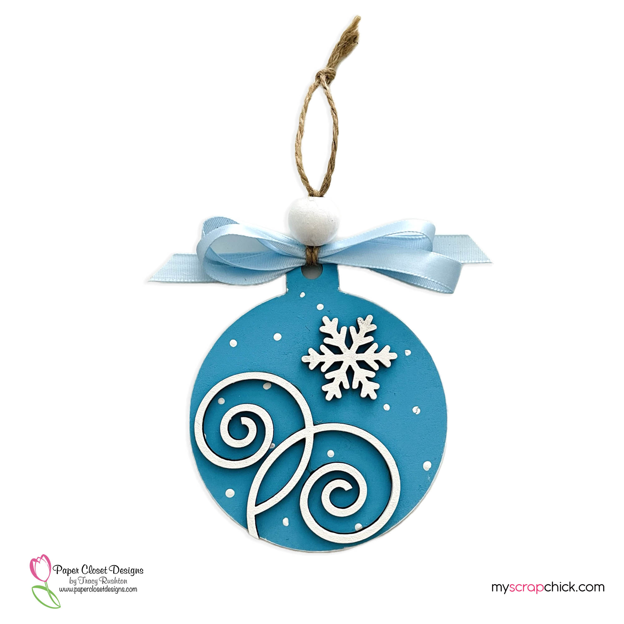 Snow Swirl Ornament