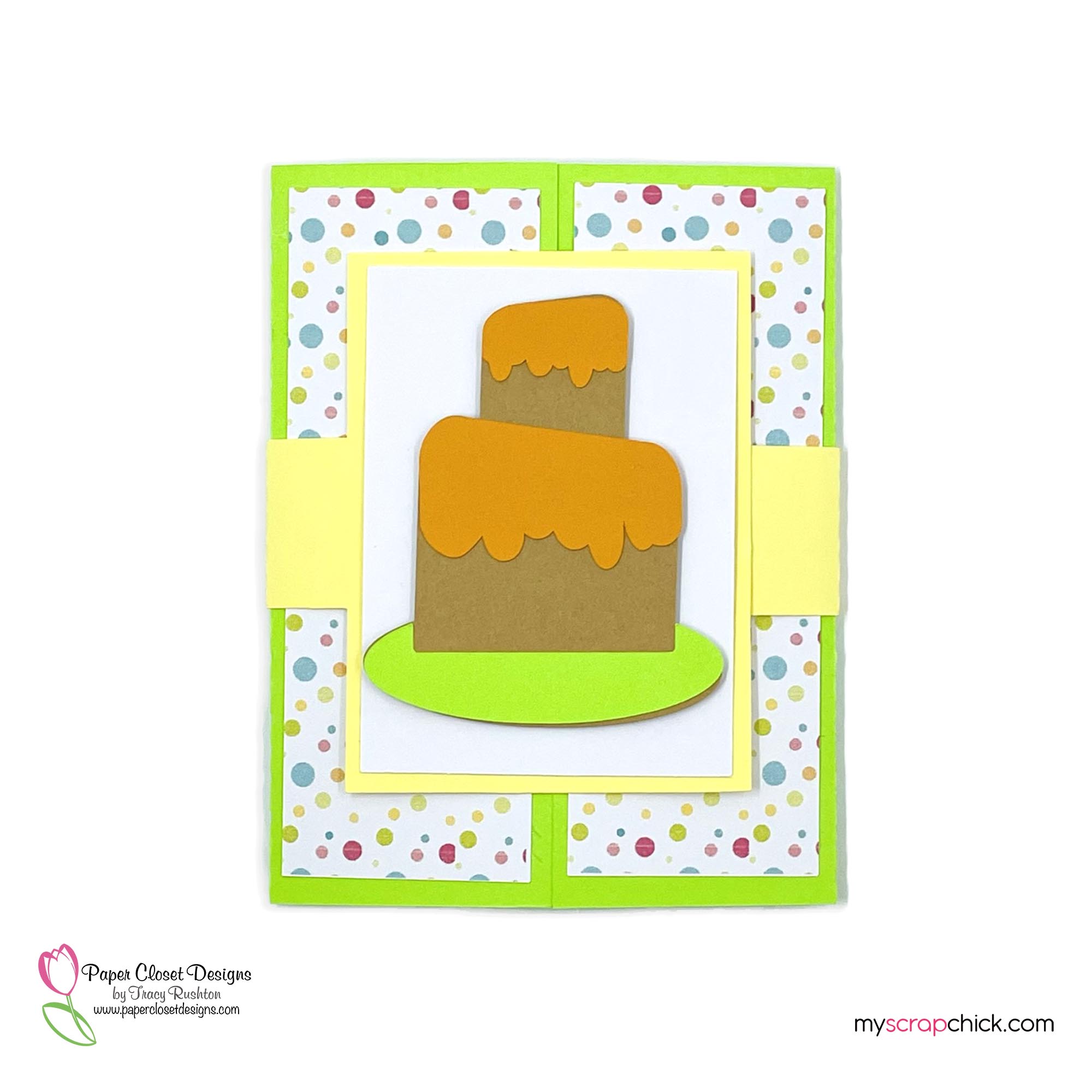 Birthday Cake Shutter Card 2