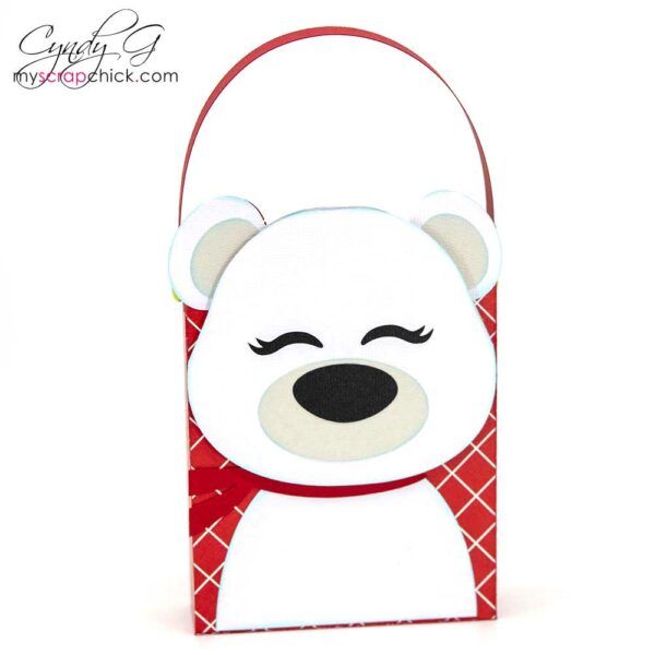 Polar Bear Gift Bag SVG