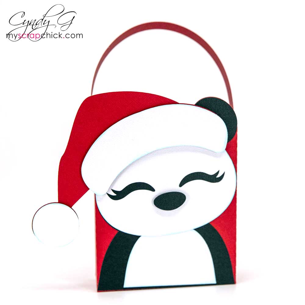 Santa Panda Gift Bag SVG