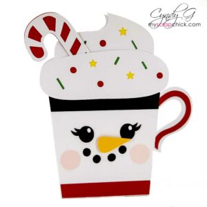 Snowman Mug Box SVG