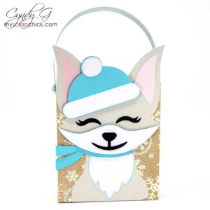 Winter Fox Gift Bag SVG