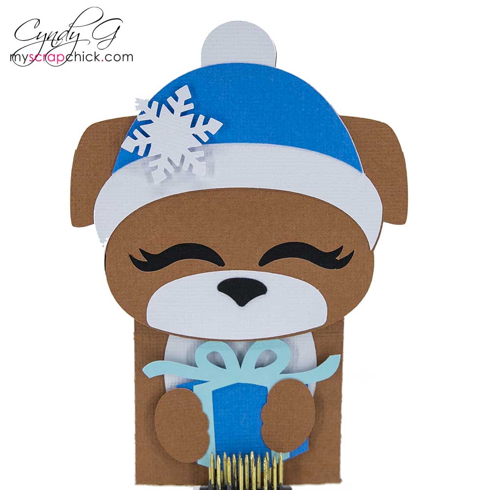 Dog Gift Card Holder SVG