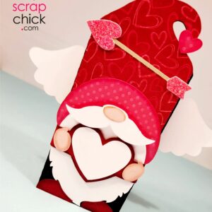 Cupid Gnome Sweet Candy Bar Wrap 3D SVG
