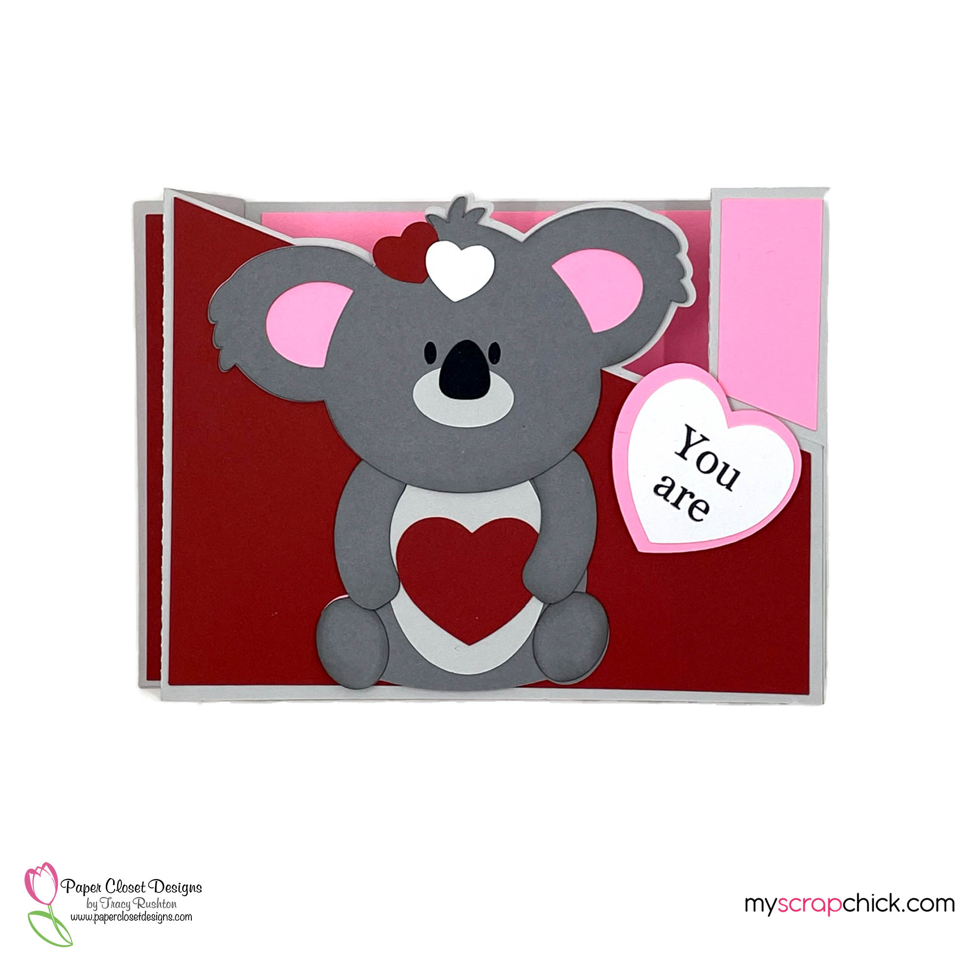 Koala Valentine Wiper Card front