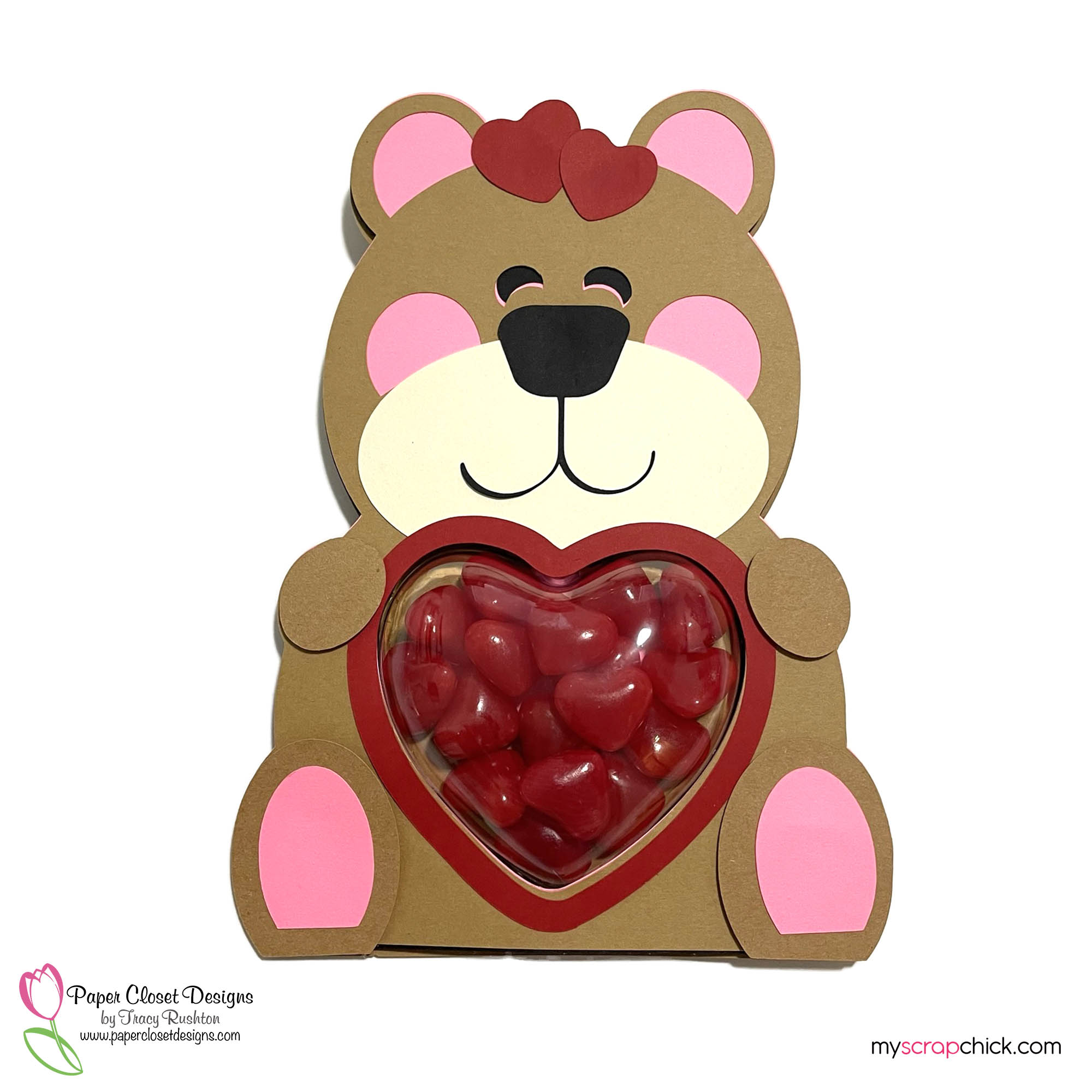Teddy Bear Heart Dome