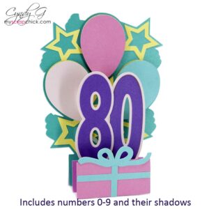 Birthday Slice Card SVG