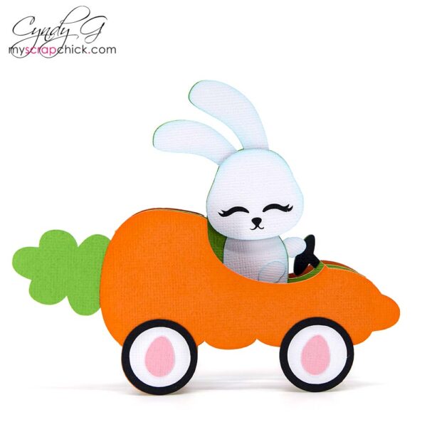 Carrot Car Box Card SVG
