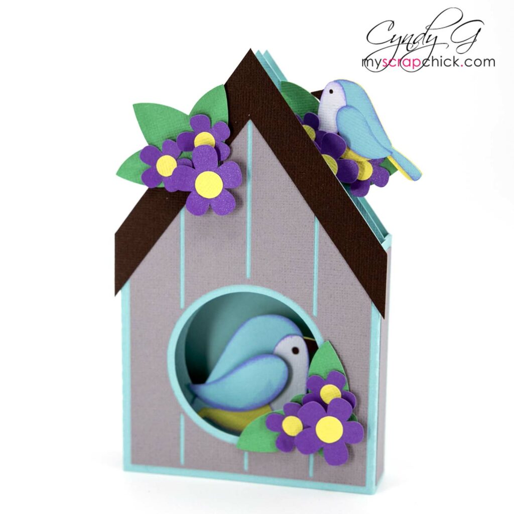Birdhouse Box Card SVG