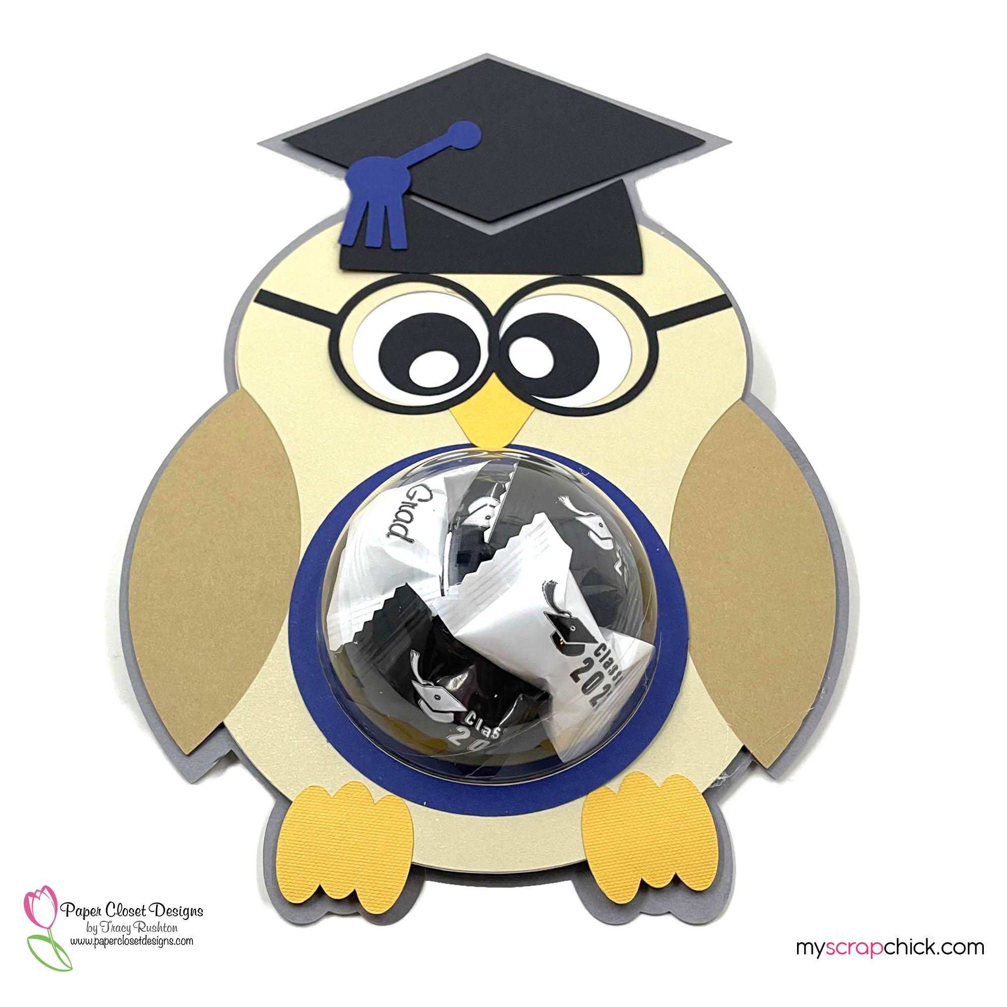 Graduation Owl Dome Blue