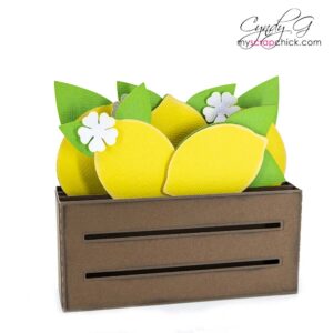 Lemon Crate Box Card SVG
