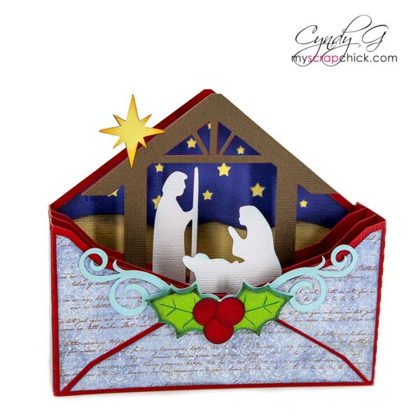 Nativity Envelope Box Card SVG