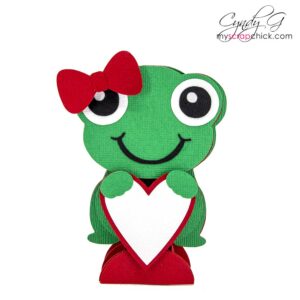 Frog Slice Valentine Card SVG