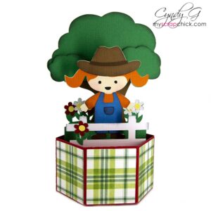 Cowgirl Pop Up Card SVG