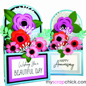 Flowers in Bloom Box Card svg