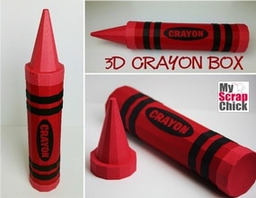 Printed Crayon Boxes - Set of 4