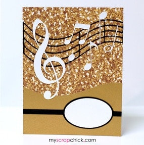 Musical Note Card A2